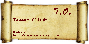 Tevesz Olivér névjegykártya
